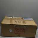 Mid Century Modern Table Lamp - Gold & White Glass Shade for Bedside, Living Room, Office