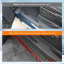 powoq Door Sill Protector Compatible with 2019-2026 Chevy Silverado GMC Sierra 1500 TPE Car Door Protector 4Pcs Car Sill Guard Replacement for 2019-2026 Chevy Silverado Accessories