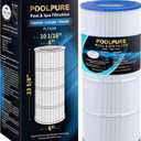 POOLPURE CC100 Pool Filter Replaces Pentair CC100, CCRP100, PAP100, PAP100-4, Ultral-C3, Unicel C-9410, R173215, Filbur FC-0686, 59054200, 160316, 160354, Predator 100, L x OD:23 5/8" x 10 1/16"