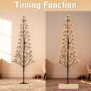 Lomotech Christmas Tree Lights - 216 Leds 5Ft Artificial Christmas Tree with Timer, Includes 27 Leds Twinkle Lights for Holiday, Wedding, Party, Christmas Decorations (Warm White)