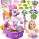 Zmpolir Craft Kits, Push-to-Create Bouquet Maker, Unicorn Toys for Girl Age 3-12, Fabric Bouquet Toys, Kids DIY Arts and Crafts Kit, Creative Birthday Gifts for 3 4 5 6 7 8 9 10 11 12 Year Old Girls