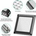 Shower Drain Hair Catcher/Drain Strainer/Shower Drain Cover for Bathroom Floor Drain, Stainless Steel and Silicone (Patented Product)