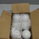 M METERXITY 6-Pack Decorative Ball for Bowls, 3 Inch Mosaic Glass Balls Decorative Glass Orbs for Home Decor/Dining Tables/Wedding Party/Coffee Table/Centerpiece Decor [White]