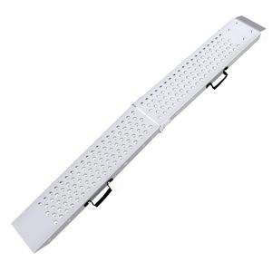 77.7 inches Long and 8.6 inches Wide Heavy Duty Folding Loading Ramp, Motorcycle; Lawn Mower; Snow Plough; Bikes; ATV; UTV; Golf Carts,Circular Hole, Pack of 1