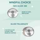 Koala Babycare The Original Nursing Cups 100% Silver – Nipple Shields for Nursing Newborn - Breastfeeding Essentials Protect and Soothe Cracked Nipples - Maxi Size