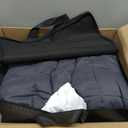 ZonLi Weighted Blanket (60"x80", 20lbs, Dark Grey) Queen Size Weighted Blanket for Adults, High Breathability Heavy Blanket, Soft Material with Premium Glass Beads