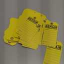 Juvale Service Tags for Equipment - 100 Pack, Yellow, 2.6 x 5.25 in - Equipment Repair Tags & Service Tickets for Machinery, Office & Warehouse