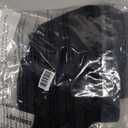 COOFANDY Men's Short Sleeve Mock Turtleneck Sweater (Medium, All Black)