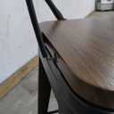 Yongchuang 24 inch Bar Stools Industrial Kitchen Counter Height Barstools with Wood Seat Metal Low Back Bar Chairs Gunmetal