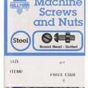 Hillman No. 1/4-20 in. x 3/4 in. L Slotted Round Head Zinc-Plated Steel Machine Screws 6 pk