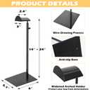 Royxen 3 Pack Purse Holder, Purse Display Stand with Adjustable Height, Bag Stands for Display, Stainless Steel Purse Rack for Bags Organizer (Black)