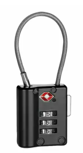 Travel Smart TSA 3-Dial Cable Lock