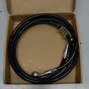 Motoforti 55.12" Length 10mm ID Motorcycle Hydraulic Brake Line Oil Hose Pipe Stainless Steel Braided Cable for ATV Motocross Sport Bikes Street Bikes Black