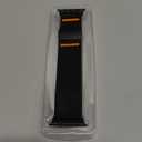 Magnetic Nylon Bands for Apple Watch Ultra 2/3 Band for Men 49mm 46mm 45mm 44mm 42mm iWatch Man, Stretchy Fabric Elastic Sport Strap Wristband for Apple Watch Series 11 10 9 8 7 6 5 4 3 SE Ultra 3/2/1 (01-Black orange line)