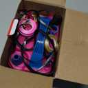 FLSEPAMB Balloon Pump, Electric Balloon Pump,Portable Dual Nozzles Electric Balloon Air Pump 110V 600W, Electric Balloon Inflator with Tying Tool, Colored Ribbons for Party Decoration