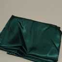 Bedsure Satin Pillowcase 2 Pack Similar to Silk Pillow Cases Standard Size, Pillow Case with Envelope Closure,Green Home Decor Gifts for Women Men, Dark Green, 20x26 Inches, 2 pcs