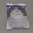 90 Degree Subwoofer Cable 20ft/6M,Right Angle RCA Cable Male to Male for SubwooferAmplifier-Grey