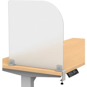 Desk Divider for Students and Desk Privacy Panel. Office Partitions and Ideal Cubicle Light Shield. Frosted Acrylic Clamp-on Desk Partition - 17 W x 18H Divider
