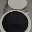 360 Rotating Bathroom Countertop Organizer, Metal Makeup Organizer for Vanity,2-Tier Spinning Storage Tray for Bathroom,Kitchen,Living Room,Multi-Purpose Countertop Shelf,White Lazy Susan