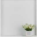 Hanobe Square Large Ottoman Tray: Modern Extra Large White Serving Decorative Trays with Cutout Handles for Living Room Coffee Table Home, 20"