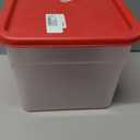 Cambro 6SFSPP190 Translucent Food Container With Lid, 6-Quart (Red)
