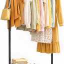 Clothes Rack - Clothing Rack with Storage Mesh Shelf & Casters, Heavy-Duty Metal Clothing Rack for Hanging Clothes, Dresses, Coats, Large Load Capacity, Easy Assembly, Black, 28.0"x16.9"x59.0"