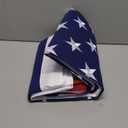 American Flag for Outside 4x6 Ft - TearProof Series Outdoor Use US Flags - Long Lasting, Fade Resistant - Thick Spun Polyester USA Banner - High Wind United States Flag - Embroidered Stars, Sewn Stripes, Brass Grommets