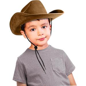 Rubies Faux-Suede Kid's Cowboy Hat for Themed Parties and Halloween, Brown