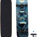 31 inch Pro Skateboard Complete,7 Layer Maple Wood Double Kick Concave Skateboards, Tricks Skateboards for Teens, Beginners, Girls, Boys, Kids, Adults (Pray)