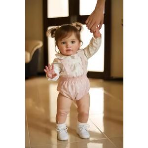 KAWAYII 26 Inch Reborn Toddler Baby Doll Princess Girl Realistic Newborn Doll Silicone Soft Vinyl Real Looking Reborn Baby Doll Toy Lifelike Set for Kids Age 3+ (Pippa)