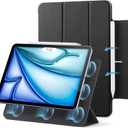 ESR for iPad Air 11 Inch Case M4/M3/M2 (2026/2025/2024), iPad Air 5th/4th Gen (2022/2020), Powerful Magnetic Attachment, Slim Trifold Stand Case, Auto Wake/Sleep, Durable Protection, Black