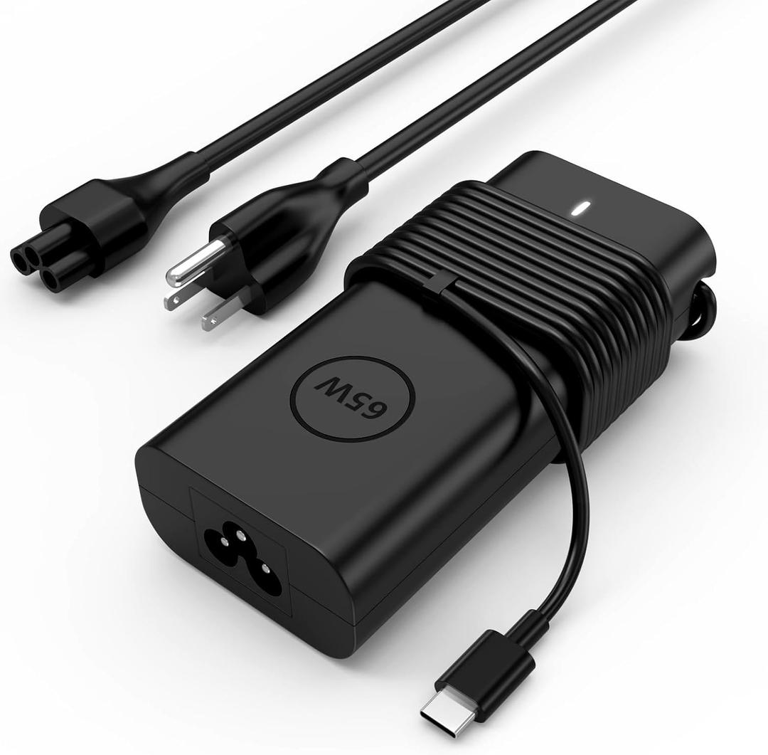 65W USB C Laptop Charger Compatible with Dell Pro 14 16 Plus, 14 Plus, 16 Plus, Pro 13 Plus, Pro 14, Pro 16, Pro 13 14 Premium, Pro Rugged 13 14 Laptop Power Cord Type C Fast Adapter