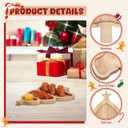 Gadpiparty Christmas Tree Bamboo Serving Tray 12 Inch Holiday Snack Platter Wooden Christmas Candy Dish for Family and Office Party Seasonal Table Decor