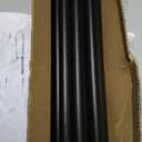 KAMANINA 1 Inch Double Curtain Rods 66 to 120 Inches (5.5-10 Feet), Heavy Duty Adjustable Double Curtain Rod for Windows, Black Drapery Rods with End Caps