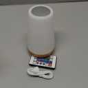 Auxmir LED Night Light Bedside Lamp Touch and Remote Control Dimmable Tabletop 13 RGB Colors Changing 5 Brightness Adjustable Rechargeable Portable Lamp for Baby Kids Nursery Bedroom Bathroom Camping