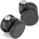 Domiella 2 Pack Luggage Replacement Wheels, Universal Suitcase Swivel Caster, Rubber Suitcase Wheels Repair Kit, 50mm