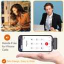 Wireless Lavalier Microphone Compatible with iPhone iPad, Phone Lapel Mic for YouTube Video Recording Interview Tiktok Vlog Live Streaming, 3 Levels Noise Reduction, Plug-in