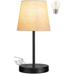 BOHON Cordless Table Lamp Rechargeable, Built-in 5200mAh Battery Operated Lamp, LED Bedside Night Lamp, Touch Stepless Dimming Outdoor Lamps for Patio Camping Restaurant Home Bedroom Coffee Decor