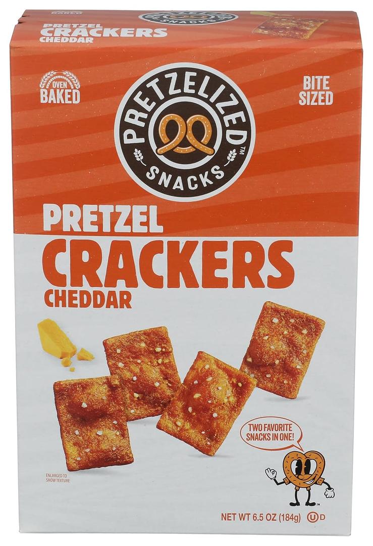 Pretzelized Snacks Cracker Pretzel Cheddar 6.5 OZ (BBD: 10/12/2025)