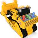Maxx Action 16" Dozer with Joystick Controls, Lights, Construction Sounds, Motorized Movement, and Real Working Bucket Large Construction Vehicle Toy for Kids