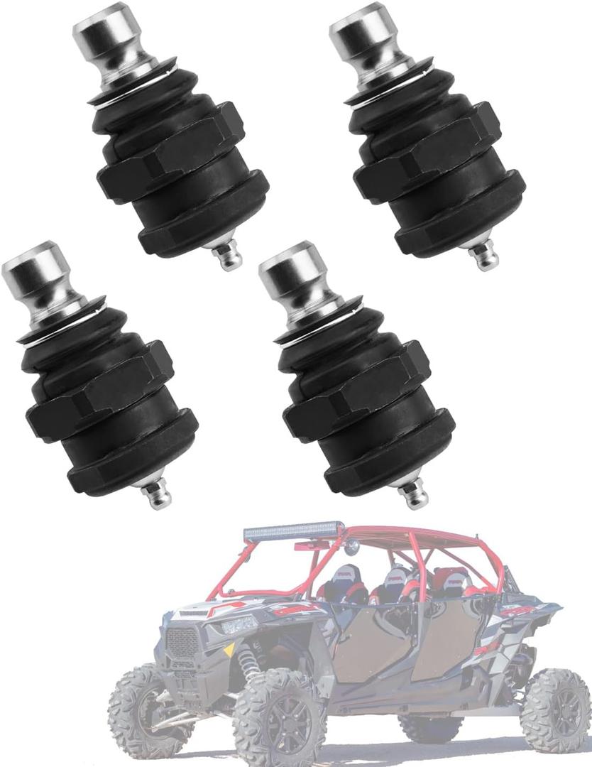 Gledewen Heavy Duty Ball Joints(4 Pack), KRZRBJ10-PACK, Compatible with 2014-2024 Polaris RZR XP 4 1000 EPS High Lifter Edition/Turbo S, Off-Road UTV Death Grip Replacement Ball Joints Kit