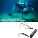 EEBBL Scuba Diving Reef, Scuba Diving Reef Stick, Anti-seawater Corrosion Double Scuba Diving Reef Hooks Scuba Diving, 316 Stainless Steel Reef Cord Hook