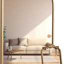 1 Set Vintage Mirror 20x30 Gold Antique Baroque Arched Ornate Traditional Brass Mirror and 8.5x12 Vintage Vanity Makeup Desk Table Mirror for Bathroom Entryway Living Room Hallway Fireplace