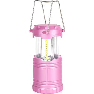 LED Pink Camping Lanterns, Portable Camping Lights, Outdoor Handled Lamps, Essential Emergency Lights for Power Outages, Hiking, Hurricane