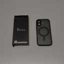 TOCOL for iPhone 17 Case, Compatible with Magsafe, Full Camera Protection, Built-in Magnetic Ring, Drop Protection, Translucent Matte Phone Case for iPhone 17 6.3 inch (Black)