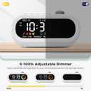 Mooking Alarm Clocks for Bedrooms, Digital Visual Timer for Kids, Rechargeable 199-Minute Silent Countdown Timers, Focus & Smoother Routines, Fitness Baking Studying Teaching