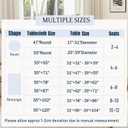 Cotton Linen Round Tablecloth - Pastoral Floral Tablecloth Washable Table Cloth for Kitchen Dining Room Table Cover for Party Dinner, Picnic (Blue Floral, Round 55")