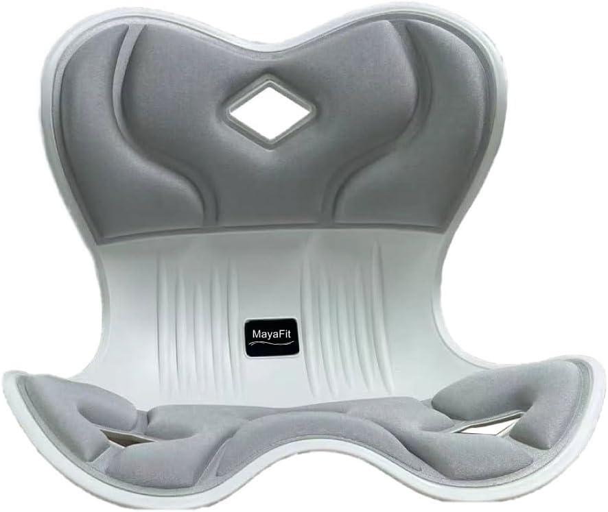 Ergonomic Lumbar Support Cushion, Silver,44.5mm x 410mm x 340mm, Standard Size, for Shoulder and Back Posture, 110-265 lbs Capacity