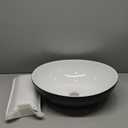 ALFI brand ABC906 Bathroom Sink, Black & White