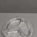 Baderke 1 Set 10" Taco Tuesday Divided Serving Platter Taco Bar Serving Set for a Party, Chip and Dip Tray Sets for Party, Appetizer Tray for Salsa, Snacks(Gold)